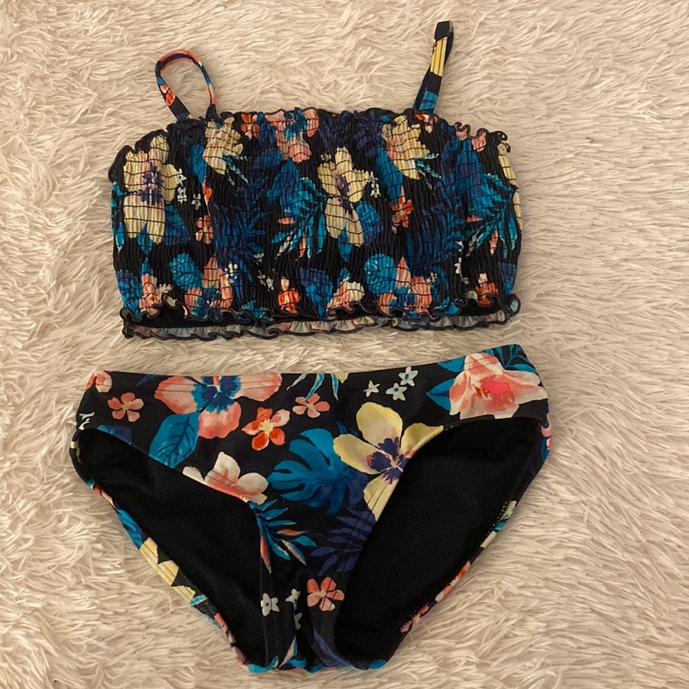 Abercrombie kids tropical print swim bikini
